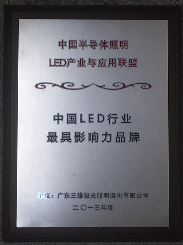 中国LED行业最具影响力品牌